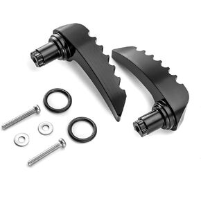 Wsays Bagger Saddlebag Latch Kit Lid Lifters Aluminum Gloss Black Compatible with Harley Davidson Touring Street Glide Electra Glide Road Glide Road King 2014-2024
