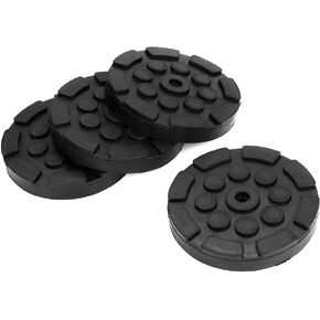 Auto Jacking Lift Pad, 4Pcs Car Round Rubber Arm Pad, Heavy Rubber Blocks Outrigger Pads for Car Truck Lift Weightlifter Accessories