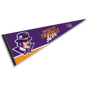 Evansville Purple Aces Pennant Full Size Felt