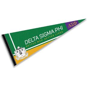 College Flags & Banners Co. Delta Sigma Phi Greek Pennant Banner Flag