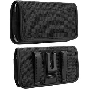 Scanner Holster for Zebra TC53 TC57 TC58,Carrying Case Pouch Compatible with TC51 TC52 TC21 TC26 TC57X CT60 CT40 EDA51 Most Handheld Barcode Scanner,with Metal Back Clip & Belt Loops