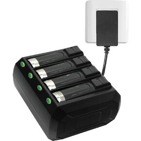 Battery Charger Station for Zebra WT6000 RS6000 Barcode Scanner,4-Slot Charging Cradle Power Supply Included,Replacement for P/N (SAC-NWTRS-4SCH-01)