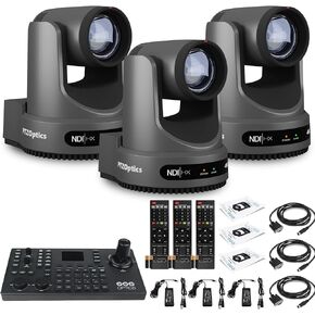 PTZOptics 3 x Move 4K SDI/HDMI/USB/IP PTZ Camera with 20x Optical Zoom (Gray) (PT20X-4K-GY-G3) SuperJoy PTZ Camera Joystick Controller