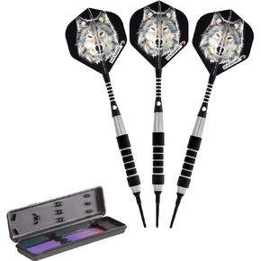 Elkadart Lone Wolf Soft Tip Darts with Storage/Travel Case