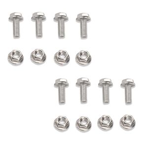 8 Pack 19M7775 14M7303 Battery Terminal Bolts Nuts Stainless Steel for John Deere G110, L100, L110, L111, L120, L130, LT170, D100, D105, D110 - Fits L Terminal Posts Type Batteries.
