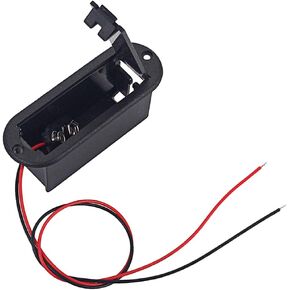 Healifty Eleguitar Guitar 9V Battery Holder Case Guitar Battery Case Box with Battery Cable for Active Guitar Bass Pickup (Black) Gitarre Instrument in Kuwait