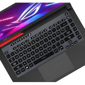 Keyboard Cover Skin for 2021 New ASUS ROG Strix G15 Gaming Laptop G513QR G513QR-ES96, 15.6" ASUS ROG Strix G15 G513 G533 G533ZX-XS96/AS94 Keyboard Skin[Not Fit for 2020 ASUS ROG Strix G15]-Black
