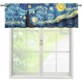 DISNIMO Boho Dragonfly Valance Curtain for Windows Privacy Panel Rod Pocket Window Treatment Pink Short Valances for Bathroom Kitchen Bedroom Living Room Decor 54x18in
