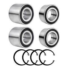 Front Wheel Bearings 30x55x26mm & Rear Wheel Bearings 52x42x25mm Circlip For Kawasaki Brute Force 650 KVF650 4x4 4x4i 2005-2013 Force 750 KVF750 4x4i 2005-2023 92045-0094 92045-0102 92045-0095
