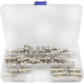 XINMKA BNC to RCA Adapter with BNC Male to RCA Female Connector Adapter, BNC Female to RCA Male Plug Adapter and BNC Male to RCA Male Plug Adapters for CCTV Security Camera Surveillance Video 30Pcs in Kuwait