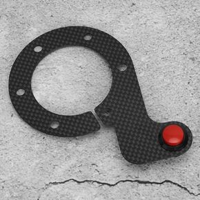 for nrg Steering Wheel, Carbon Fiber External Horn Button Kits for MOMO/OMP/Nardi/Sparco 6 Bolts Steering Wheel(Single Button)