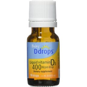 Ddrops Baby 400 Iu، 90 Drops، 0.08 أونصة سائلة (4 عبوات) in Kuwait