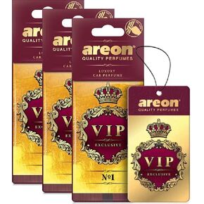 AREON VIP - معطر هواء معلق من الورق المقوى للسيارة والمنزل والمكتب - معطر هواء عطر كولونيا ممتاز مع عطور طبيعية - رائحة منعشة وفاخرة تدوم طويلاً - تصميم أنيق - أسطورة، in Kuwait
