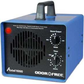 Autel 1000 Ozone Machine Odor Removal for Eliminating Smells and Permanently Removing Pet, Car and Musty Odors - Ozone Generator for Autos, Hotels and Small Spaces With Short Treatment Times