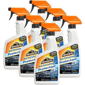 Armor All Car Air Freshener and Cleaner - Odor Eliminator and Protectant for Cars & Truck, Cool Mist, 16 Fl Oz Spray Bottles, Pack of 6, 78511-6PK
