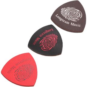 Toyvian 3 Pcs 1 Set Leather Picks Guitar Picks with Case Guitar Plectrums Music Instrument Picks Multipurpose Picks Guitar Accessories Musical Instrument Accessories Skin Shrapnel Ukulele