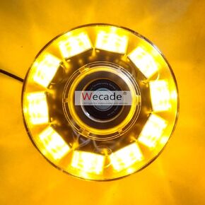Wecade® عالي الكثافة 10 LED 30W متطوع رجال الإطفاء في حالات الطوارئ مركبة مغناطيسية ستروب / ضوء فلاش منارة تحذير (أخضر)