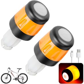 ulip Handlebar Grip Light Turning Signals for Bicycle Turn Signals for E-Scooters USB Rechargeable Indicator Lamp Smart Safety Warning Lights 3 Light Modes