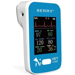 جهاز مراقبة الكلاب والقطط، spo2، معدل النبض، BP، مراقبة درجة الحرارة بيري موديل جديد AM6200 جهاز مراقبة المريض البيطري in Kuwait