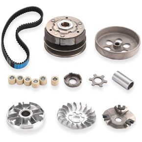 Jog 90cc clutch set，include clutch Assembly and Variator Assembly with 788 belt, fit for 50cc 90cc 2 Stroke 1PE40QMB 1E50QMF Minarelli Jog Engines