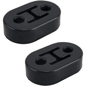 2 Hole Exhaust Hanger Bushing Muffler Insulator Shock Absorbent Mount Bracket High Density Rubber,Universal Fit 2pack