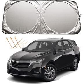 مظلة شمسية للزجاج الأمامي لسيارة Chevy/Chevrolet Equinox 2010-2024 Impala 2014-2020 Trax 2013-2024 Camaro 2010-2024 Trailblazer 2021-2024 LS LT LTZ Premier ملحقات نافذة السيارة واق الشمس