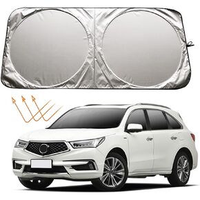 Car Windshield Sun Shade Sunshade Compatible with Acura MDX 2001-2024 RDX 2007-2024 Integra 2023 2024 TLX 2015-2024 ILX 2013-2024 TL ZDX Accessories Car Front Window Sun Shield