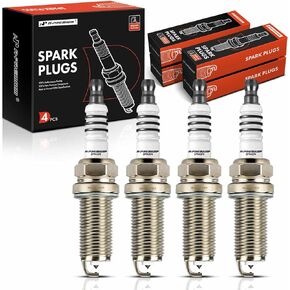 A-Premium Iridium Platinum Spark Plugs Compatible with Ford Explorer & Chevrolet Equinox & GMC Terrain & Mazda 3 & Cadillac CTS & Buick Regal & Lincoln MKC & Land Rover Discovery Sport & Jaguar, 4PCS
