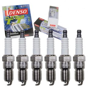 6 pc DENSO Platinum TT Spark Plugs compatible with Ford Mustang 4.0L V6 2005-2010