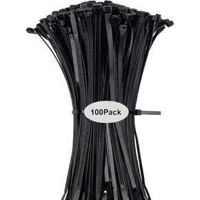 العلاقات البريدي كابل منطقة باردة 100 حزم البريدي العلاقات السوداء الثقيلة 12 بوصة العلاقات سلك النايلون لحديقة التخييم المنزل مكتب in Kuwait