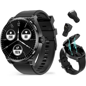 Smart Watch with Earbuds,2 in 1 Watch with Earbuds for Android iOS Can Receive Calls Messages Sleep Tracker Calorie Counter for Men Women Kids