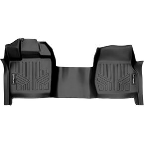 MAXLINER Floor Mats 1st Row 1pc Liner Black for 2015-2022 Ford F-150 Regular Cab with Bench Seat and Vinyl Flooring Only