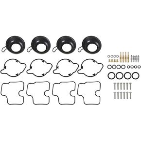 labwork 4-Pack Carburetor Carb Repair Kit with Plunger Diaphragm Replacement for Honda CBR600F4 1999 2000