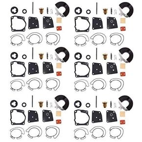 WFLNHB 6 x Carburetor Repair Kit replacement for Johnson Evinrude V4, V6 (90 100 105 115 150 175 HP) 18-7247 436852 438996 in Saudi Arabia
