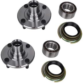 518507 Set of 2 Front Wheel Hub Bearing Assembly Compatible with 1993-2002 Toyota Corolla, 1998-2002 Chevy Prizm, 1993-1997 Geo Prizm Non-ABS