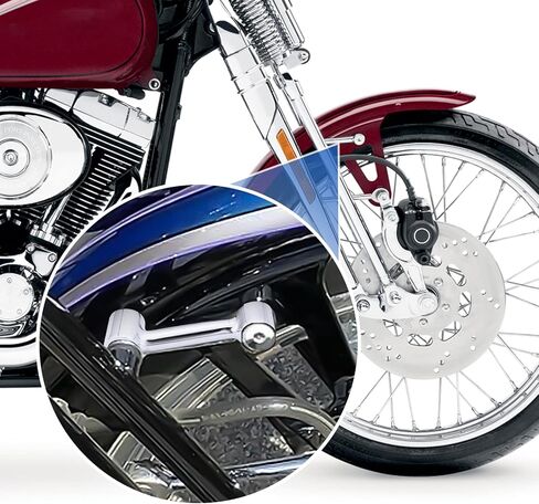 مجموعة تثبيت الرفارف الأمامية من الكروم متوافقة مع طراز Harley Softail Springer موديل 1993-2006 in Saudi Arabia