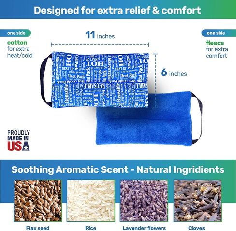 Microwavable Heating Pad, for Aching Joints, Menstrual Pain & Sore Muscles, Aromatic Relief Heating Pad – Blue, HTP Relief in Saudi Arabia