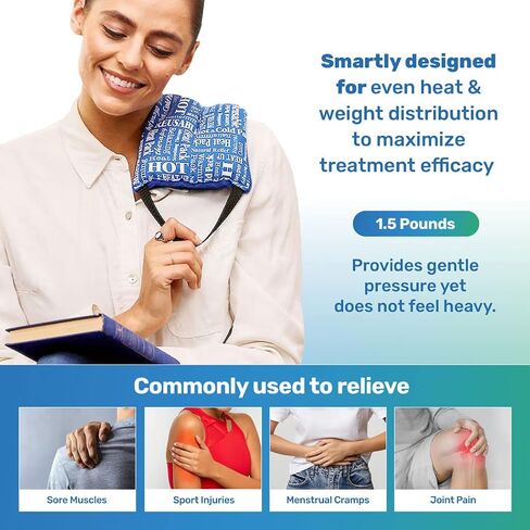Microwavable Heating Pad, for Aching Joints, Menstrual Pain & Sore Muscles, Aromatic Relief Heating Pad – Blue, HTP Relief in Saudi Arabia