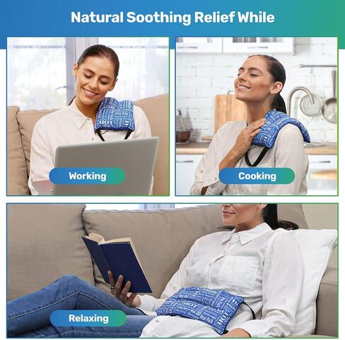Microwavable Heating Pad, for Aching Joints, Menstrual Pain & Sore Muscles, Aromatic Relief Heating Pad – Blue, HTP Relief in Saudi Arabia