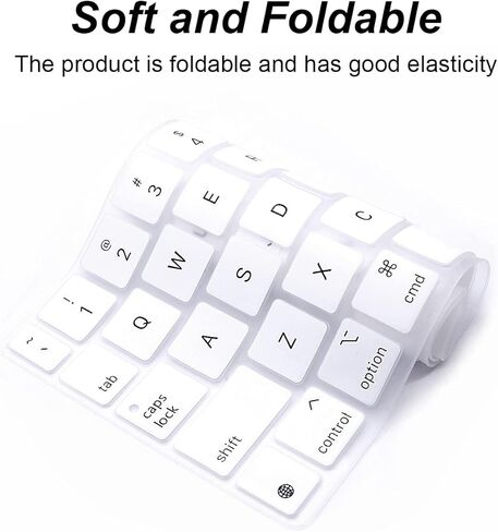 Silicone Keyboard Cover-Keyboard Skin for iPad Pro 11 Inch Magic Keyboard(4nd Generation)-Keyboard Protector (Blue) in Kuwait