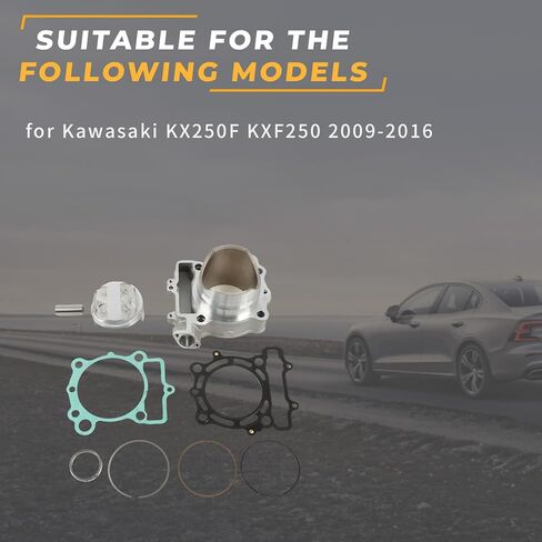 مجموعة جوانات حلقات مكبس أسطوانة Noptul، مناسبة لـ Kawasaki KX250F KXF250 2009-2016 STD 77 مم، قطعة غيار مجموعة أسطوانة التجويف القياسية للسيارات in Kuwait
