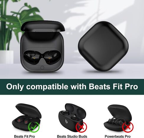 Wireless Charging Case for Beats Fit Pro, Replacement Charger Case for Beats Fit Pro with Bluetooth Pairing, 700mAh Built-in Battery, Support Wireless and Wired Charging, Not Include Earbuds in Saudi Arabia