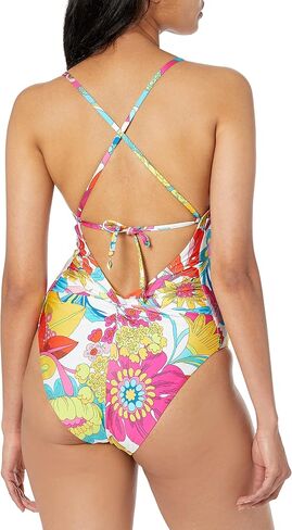 Trina Turk Women's Standard Fontaine High Cut One Piece Swimsuit-Bathing Suits in Saudi Arabia