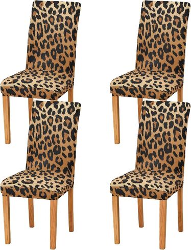 Mexican Serape Stripe Chair Covers for Dining Room Set of 4, Stretch Dining Chair Cover Washable Kitchen Parsons Chair Slipcovers Removable Seat Protector in Saudi Arabia