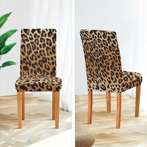 Mexican Serape Stripe Chair Covers for Dining Room Set of 4, Stretch Dining Chair Cover Washable Kitchen Parsons Chair Slipcovers Removable Seat Protector in Saudi Arabia
