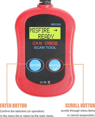 الماسح الضوئي MS300 obd2، قارئ الأكواد، أداة تشخيص الماسح الضوئي obd2، ملحقات السيارات، قارئ رموز محرك فحص السيارات، قارئات الأكواد وأدوات المسح الضوئي، أداة المسح التشخيصي can in Saudi Arabia