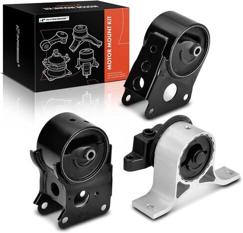 طقم تثبيت محرك A-Premium متوافق مع Nissan Altima 2002-2006، Murano 2003-2007، Maxima 2004-2006، Quest 2004-2009، 3.5L، مجموعة 3 قطع، استبدال # 112708J110، 112108J100 in Saudi Arabia