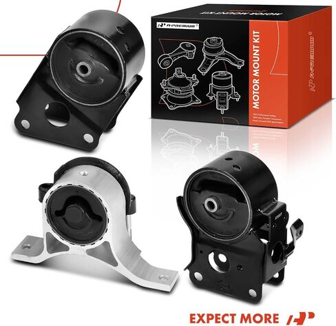 طقم تثبيت محرك A-Premium متوافق مع Nissan Altima 2002-2006، Murano 2003-2007، Maxima 2004-2006، Quest 2004-2009، 3.5L، مجموعة 3 قطع، استبدال # 112708J110، 112108J100 in Saudi Arabia