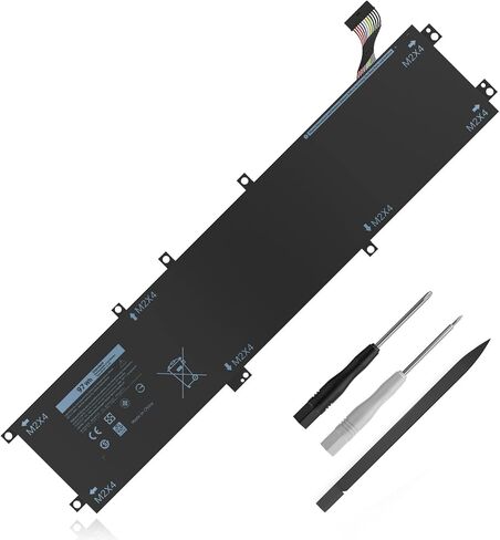 بطارية كمبيوتر محمول 6GTPY بقدرة 97 وات في الساعة، بطارية بديلة لجهاز Dell XPS 15 9560 9570 7590 9550، Dell Precision 5510 5520 5530 Vostro 7500 Series، P56F 5XJ28 GPM03 4GVGH مع ضمان [11.4 فولت/97 وات] in Saudi Arabia
