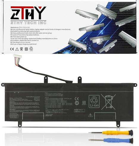 ZTHY C41N1901 Laptop Battery Replacement for Asus ZenBook Duo UX481 UX481F UX481FL UX481FA UX481FAY UX481FLY UX4000F UX4000FL UX481FA-BM021R UX481FA-DB71T BM049T UX481FL-BM040T UX481FL-BP1505T 70Wh in Saudi Arabia